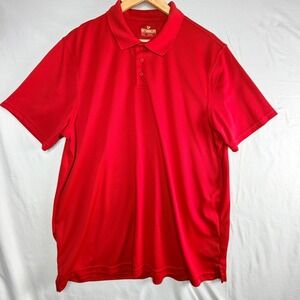 Outdoor Life Polo Shirt XL Red Short Sleeve Performance Pique RN 15099